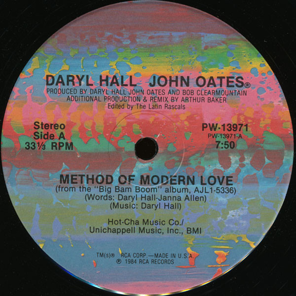 Daryl Hall & John Oates - Method Of Modern Love | RCA (PW-13971) - 3