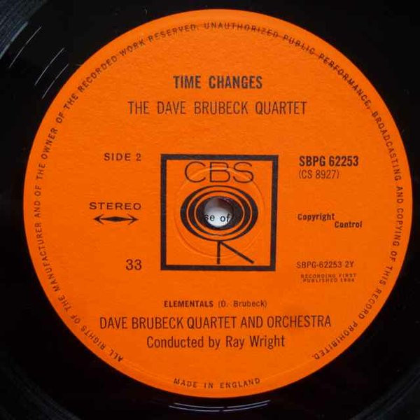 The Dave Brubeck Quartet - Time Changes | CBS (SBPG 62253) - 4