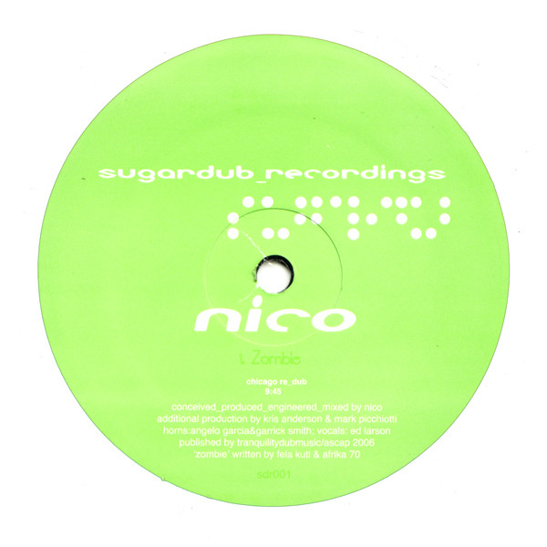 Nico Presents Fela Kuti - Zombie | Sugardub Recordings (SDR001) - 2 Nico Presents Fela Kuti - Zombie | Sugardub Recordings (SDR001) - 2