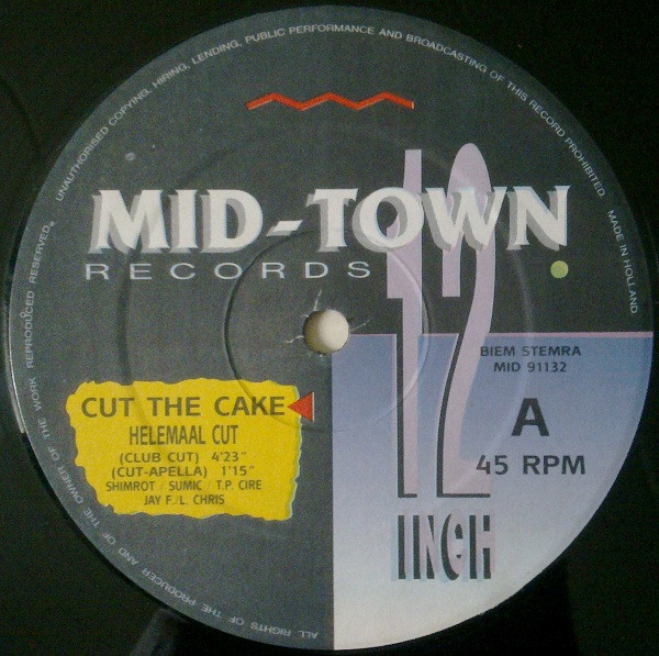 Cut The Cake - Helemaal Cut | Mid-Town Records (MID 91132) - 3