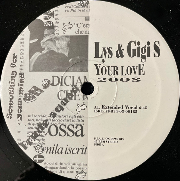 Lys & Gigi S - Your Love 2003 | Oxyd Records (OX5094BIS)