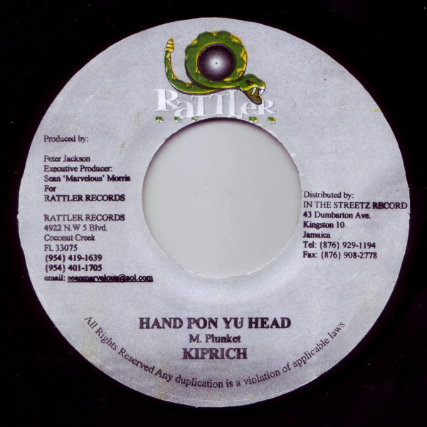Kiprich / Buccaneer - Hand Pon Yu Head / Dance Gal | Rattler Records (none)