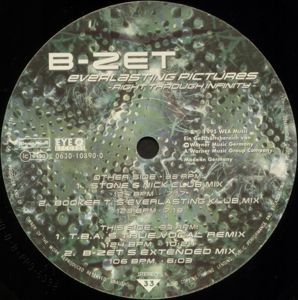 B-Zet With Darlesia - Everlasting Pictures - Right Through Infinity | Eye Q Records (0630 10890-0) - 3 B-Zet With Darlesia - Everlasting Pictures - Right Through Infinity | Eye Q Records (0630 10890-0) - 3