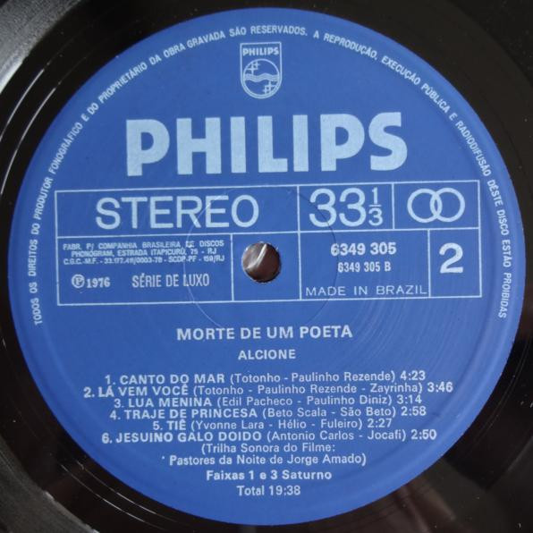 Alcione - Morte De Um Poeta | Philips (6349 305) - 3