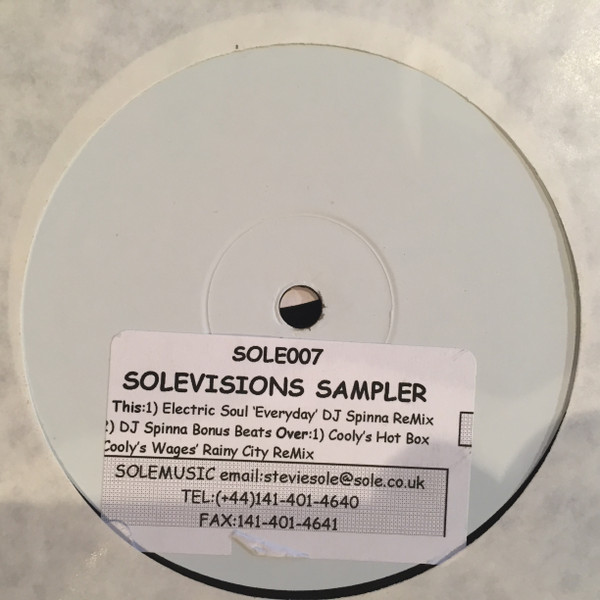 Various - Solevisions Sampler | Sole Music (SOLE 007) - main