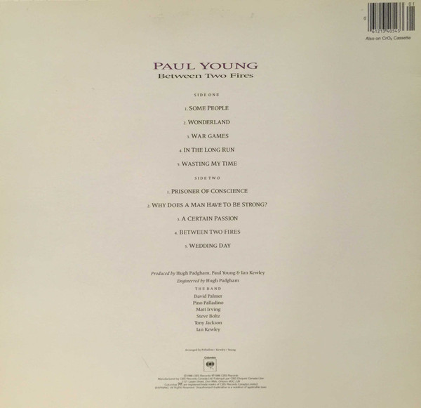 Paul Young - Between Two Fires | Columbia (FC 40543) - 2