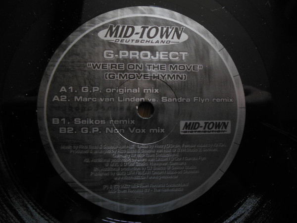 G-Project - We're On The Move (G-Move Hymn) | Mid-Town Deutschland (MIDD 003) G-Project - We're On The Move (G-Move Hymn) | Mid-Town Deutschland (MIDD 003)