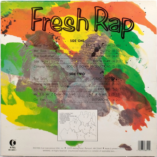 Various - Fresh Rap | K-Tel (NU 685-1) - 2 Various - Fresh Rap | K-Tel (NU 685-1) - 2