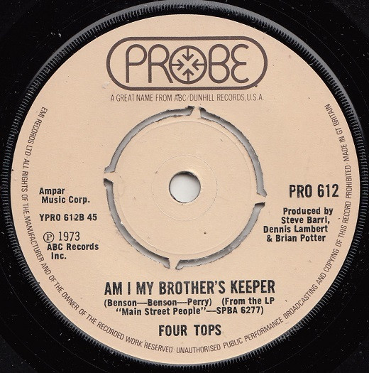 Four Tops - I Just Can't Get You Out Of My Mind | Probe (PRO 612) - 2