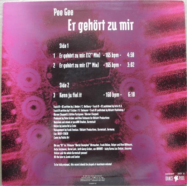 Pee Gee - Er Gehört Zu Mir | Dance Pool (DANSAMP 2607 6) - 2