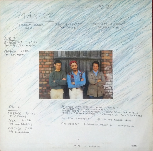Charlie Haden , Jan Garbarek , Egberto Gismonti - Magico | ECM Records (ECM 1151)