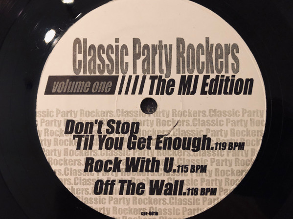 Michael Jackson - Classic Party Rockers Vol. 1 - The MJ Edition | Strictly Hits Vinyl Service (CPR-001)