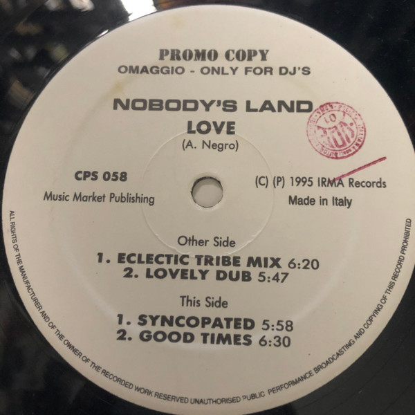 Nobody's Land - Love | Calypso Records (CPS 058)