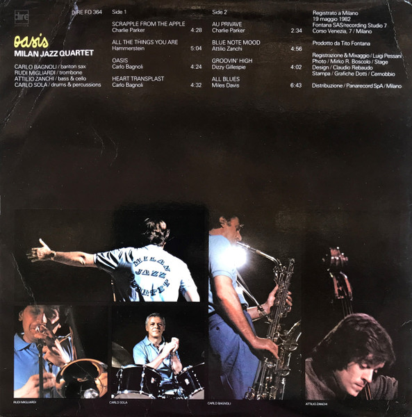 Milan Jazz Quartet - Oasis | Dire (FO 364) - 2 Milan Jazz Quartet - Oasis | Dire (FO 364) - 2