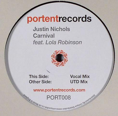 Justin Nichols - Carnival | Portent Records (PORT008)