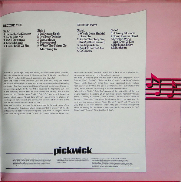 Jerry Lee Lewis - The Jerry Lee Lewis Collection | Pickwick Records (PDA 007) - 3