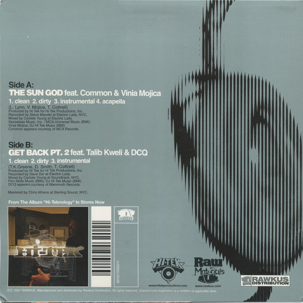 Hi-Tek - The Sun God / Get Back Pt. 2 | Rawkus (RWK-320) - 2