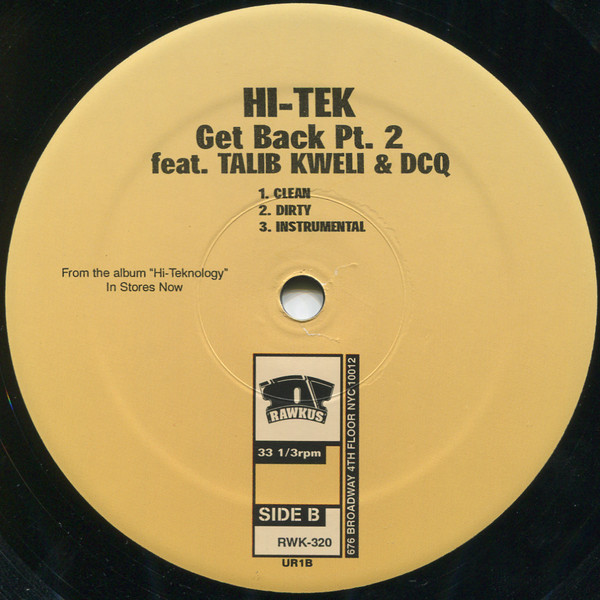 Hi-Tek - The Sun God / Get Back Pt. 2 | Rawkus (RWK-320) - 4