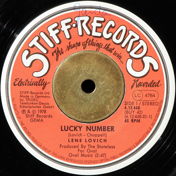 Lene Lovich - Lucky Number | Stiff Records (6.12 448) - 3