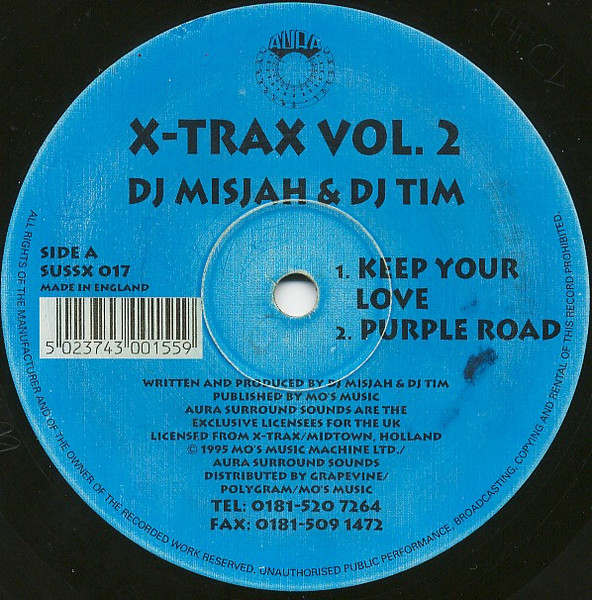 DJ Misjah & DJ Tim - X-Trax Vol. 2 | Aura Surround Sounds (SUSSX 017)
