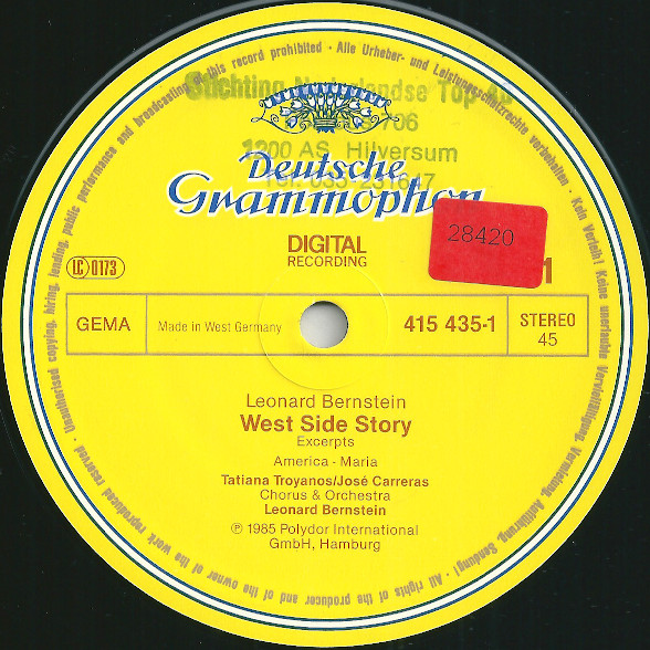 Leonard Bernstein - West Side Story | Deutsche Grammophon (415 435-1) - 3