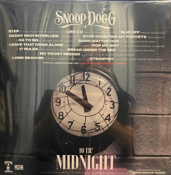 Snoop Dogg - 10 Til' Midnight | Death Row Records (DRR-250208) - 3 Snoop Dogg - 10 Til' Midnight | Death Row Records (DRR-250208) - 3