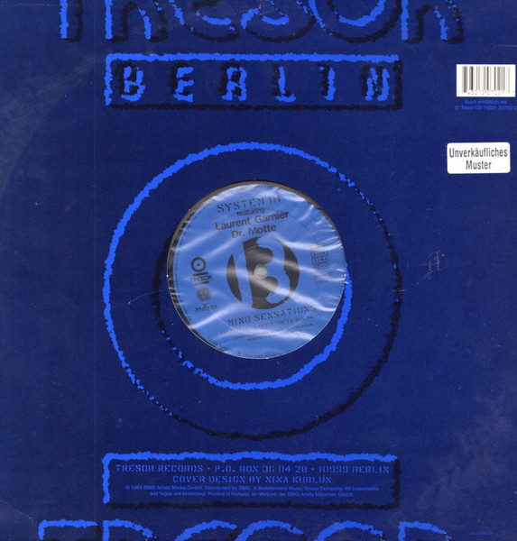 System 01 Featuring Laurent Garnier , Dr. Motte - Mind Sensations | Tresor (Tresor 16) - 4