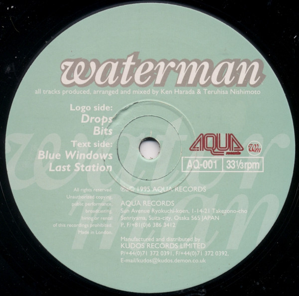Waterman - Drops | Aqua Records (AQ-001) - main