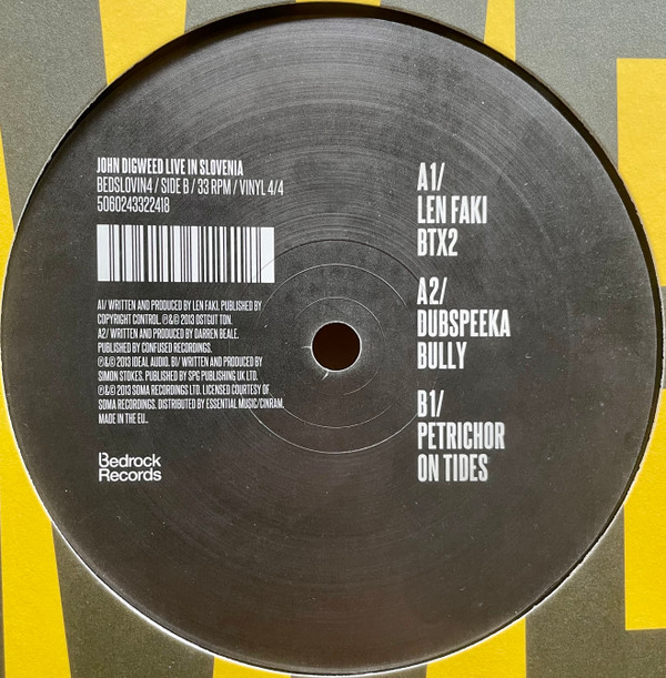 John Digweed - Live In Slovenia | Bedrock Records (BEDSLOVIN4) - 2