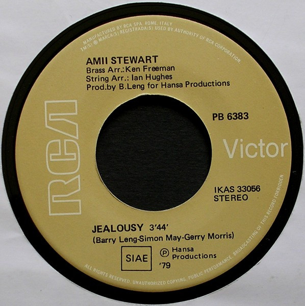 Amii Stewart - Jealousy | RCA (PB 6383) - 3 Amii Stewart - Jealousy | RCA (PB 6383) - 3
