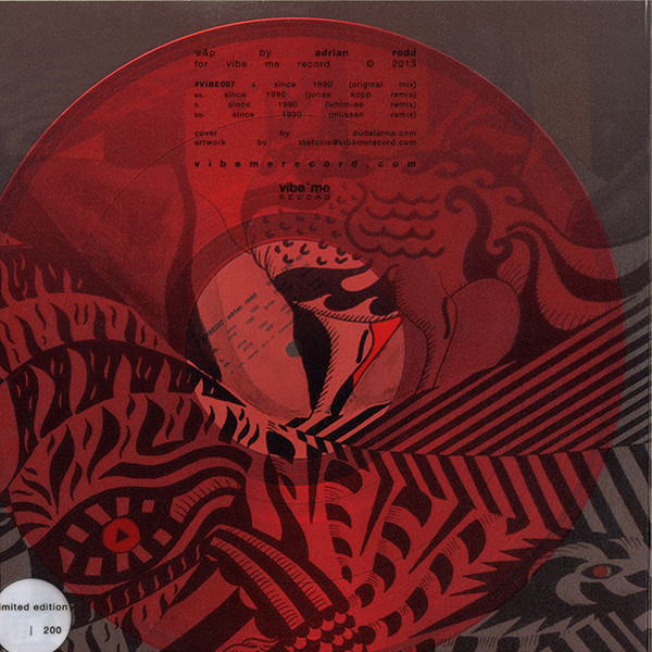 Adrian Rodd - Since 1990 | Vibe Me Record (VIBE007)