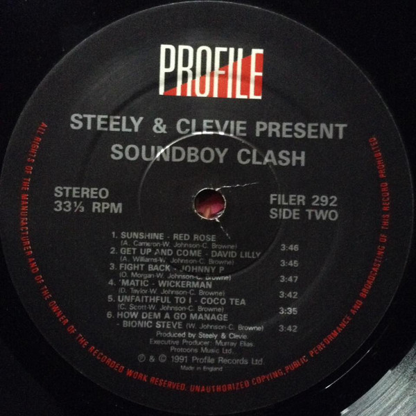 Various - Steely & Clevie Present Soundboy Clash | Profile Records (FILER 292) - 4