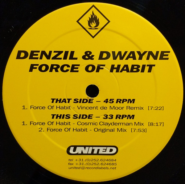 Denzil & Dwayne - Force Of Habit | Flammable (FLAME 005) - 4