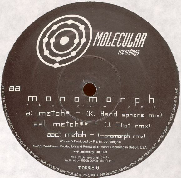 Monomorph - Metoh (The Remixes) | Molecular Recordings (mol008-6)