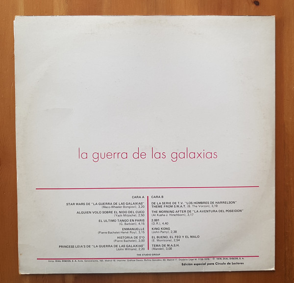 The Studio Group - Tema De La Pelicula La Guerra De Las Galaxias Y Otros Exitos Del Cine | Nevada (56.697) - 2