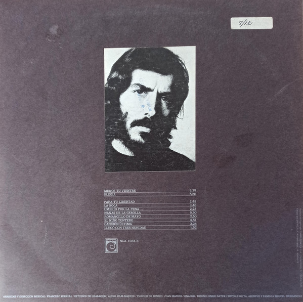 Joan Manuel Serrat - Miguel Hernandez | Novola (NLX-1034-S) - 2