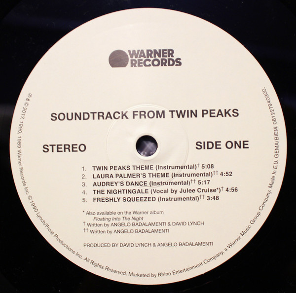 Angelo Badalamenti - Music From Twin Peaks | Warner Records (081227940300) - 3