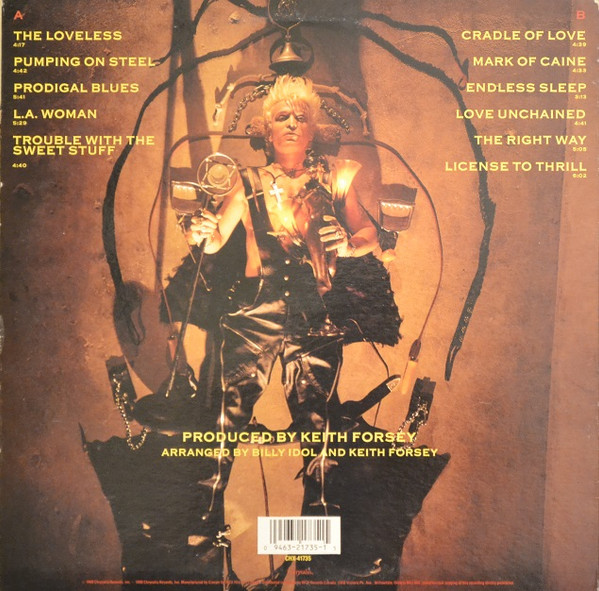 Billy Idol - Charmed Life | Chrysalis (CHX 41735) - 2