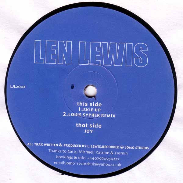 Len Lewis - Joy / Skip Up | Jomo Records (JOMO2)