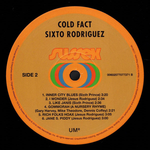 Rodriguez - Cold Fact | UMe (00602577077371) - 4 Rodriguez - Cold Fact | UMe (00602577077371) - 4