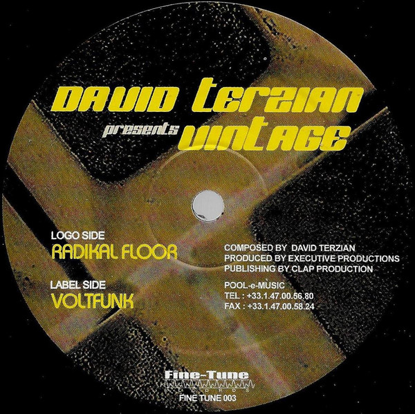 David Terzian Presents Vintage - Radikal Floor / Voltfunk | Fine-Tune Records (FINE TUNE 003) - 2