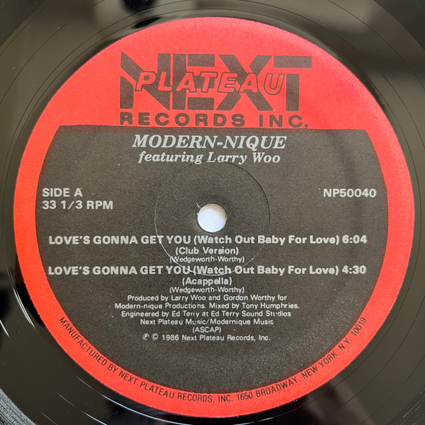 Modern-nique - Love's Gonna Get You (Watch Out Baby For Love) | Next Plateau Records Inc. (NP50040)