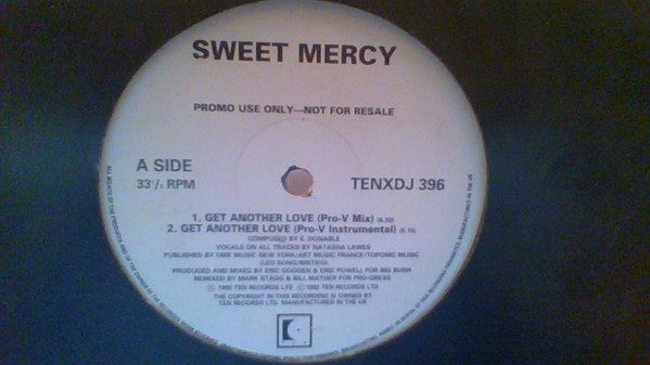 Sweet Mercy - Get Another Love | 10 Records (TENXDJ 396) - main