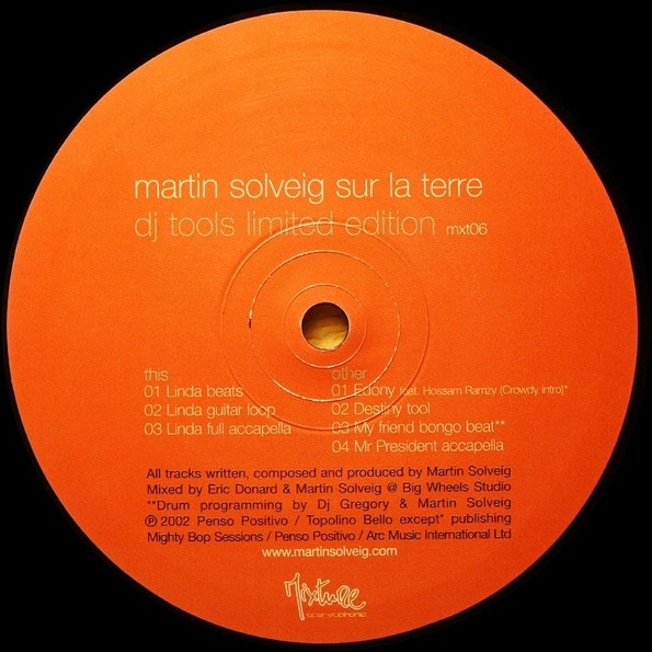 Martin Solveig - Sur La Terre (DJ Tools Limited Edition) | Mixture Stereophonic (MXT06) - 2