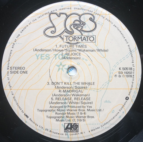Yes - Tormato | Atlantic (K 50518) - 2 Yes - Tormato | Atlantic (K 50518) - 2