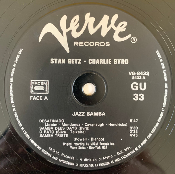 Stan Getz , Charlie Byrd - Jazz Samba | Verve Records (V6-8432) - 3 Stan Getz , Charlie Byrd - Jazz Samba | Verve Records (V6-8432) - 3