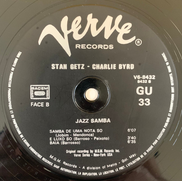 Stan Getz , Charlie Byrd - Jazz Samba | Verve Records (V6-8432) - 4 Stan Getz , Charlie Byrd - Jazz Samba | Verve Records (V6-8432) - 4