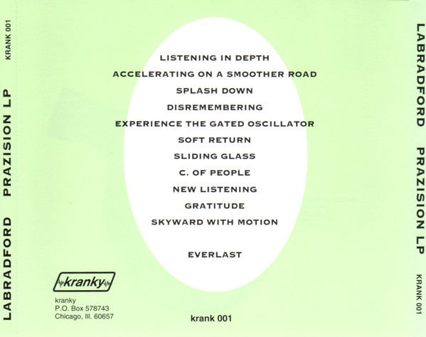 Labradford - Prazision LP | Kranky (KRANK 001) - 2 Labradford - Prazision LP | Kranky (KRANK 001) - 2
