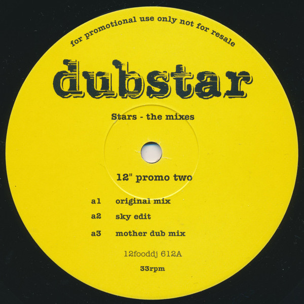Dubstar - Stars - The Mixes | Food (12fooddj 61) - 5
