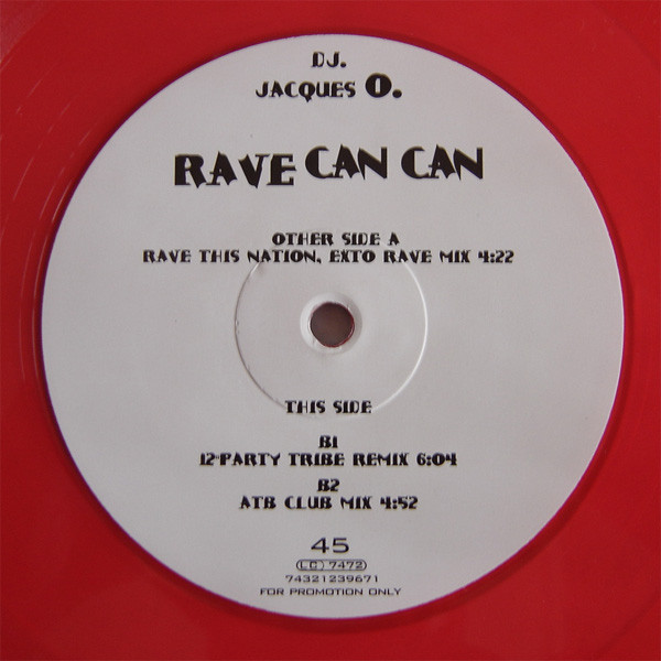 DJ Jacques O. - Rave Can Can | BMG (74321239671) - 3